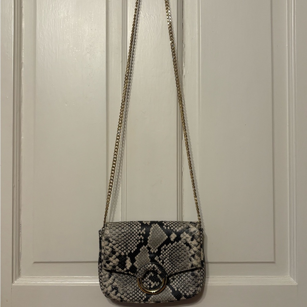 Snakeskin Leather Crossbody Bag - Picture 5 of 6